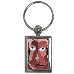 Abstract God Lilac Key Chain (Rectangle)