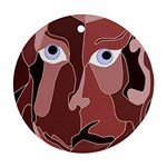 Abstract God Lilac Round Ornament (Two Sides)