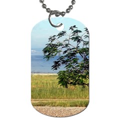 Sea Of Galilee Dog Tag (one Sided) by AlfredFoxArt