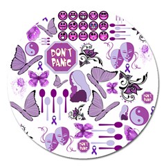 Fms Mash Up Magnet 5  (round) by FunWithFibro