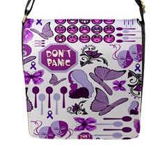 Fms Mash Up Flap Closure Messenger Bag (large) by FunWithFibro