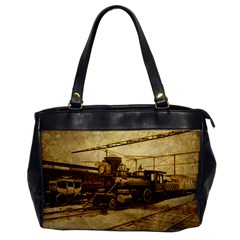 Retro Rails Oversize Office Handbag (one Side)