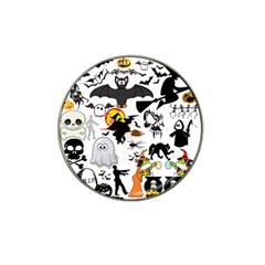 Halloween Mashup Golf Ball Marker 4 Pack (for Hat Clip) by StuffOrSomething