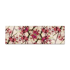 Red Deco Geometric Nature Collage Floral Motif Bumper Sticker 100 Pack by dflcprints