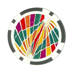 Multicolored Vibrations Poker Chip (10 Pack) by dflcprints