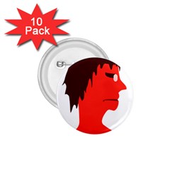 Monster With Men Head Illustration 1 75  Button (10 Pack) by dflcprints