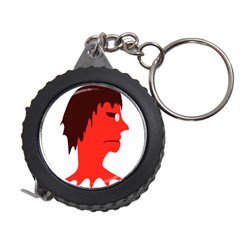Monster With Men Head Illustration Measuring Tape by dflcprints