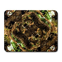 Artificial Tribal Jungle Print Small Mouse Pad (rectangle) by dflcprints