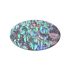 Colored Pencil Tree Leaves Drawing Sticker (oval) by LokisStuffnMore