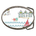 Summer Holiday Belt Buckle (Oval)