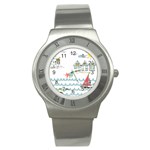 Summer Holiday Stainless Steel Watch (Slim)