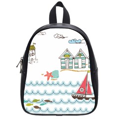 Summer Holiday School Bag (small) by whitemagnolia