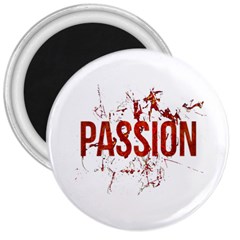 Passion And Lust Grunge Design 3  Button Magnet by dflcprints