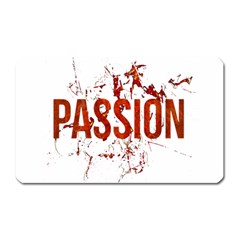 Passion And Lust Grunge Design Magnet (rectangular) by dflcprints