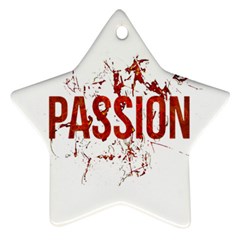Passion And Lust Grunge Design Star Ornament (two Sides) by dflcprints