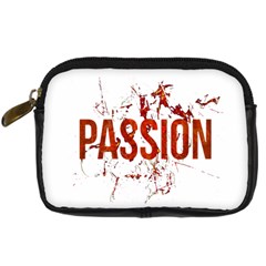 Passion And Lust Grunge Design Digital Camera Leather Case by dflcprints