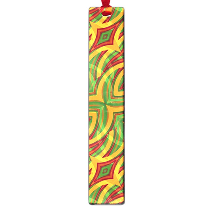 Tropical Colors Abstract Geometric Print Large Bookmark