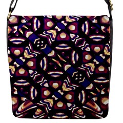 Colorful Tribal Pattern Print Flap Closure Messenger Bag (small) by dflcprints