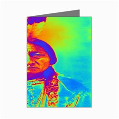 Sitting Bull Mini Greeting Card by icarusismartdesigns