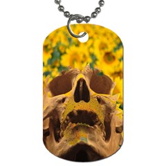 Sunflowers Dog Tag (two-sided)  by icarusismartdesigns