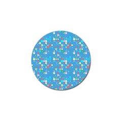 Colorful Squares Pattern Golf Ball Marker (10 Pack)