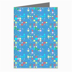 Colorful Squares Pattern Greeting Card