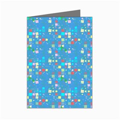 Colorful Squares Pattern Mini Greeting Cards (pkg Of 8)