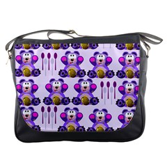 Fms Honey Bear With Spoons Messenger Bag by FunWithFibro