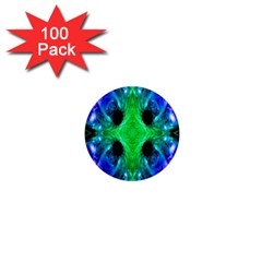 Alien Snowflake 1  Mini Button Magnet (100 Pack) by icarusismartdesigns