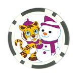 Winter Time Zoo Friends   004 Poker Chip (10 Pack) Front