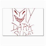 My Dark Side Typographic Design Postcards 5  x 7  (10 Pack)