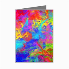 Colour Chaos  Mini Greeting Card by icarusismartdesigns