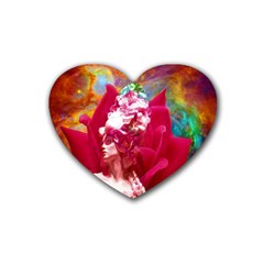 Star Flower Drink Coasters (heart) by icarusismartdesigns