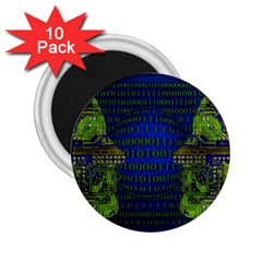 Binary Communication 2 25  Button Magnet (10 Pack)