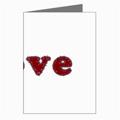 Love Typography Text Word Greeting Card (8 Pack) by dflcprints