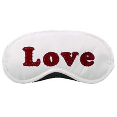 Love Typography Text Word Sleeping Mask by dflcprints