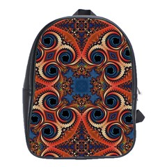 Beautiful Fractal Kelidescopee  School Bag (xl) by OCDesignss