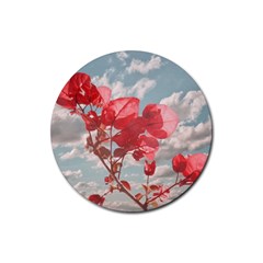 Flowers In The Sky Drink Coaster (round) by dflcprints