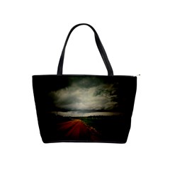 Dark Empty Road Large Shoulder Bag by dflcprints