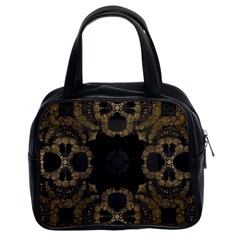 Golden Skulls Classic Handbag (two Sides) by OCDesignss