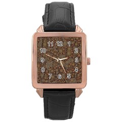 Perculated Snake  Rose Gold Leather Watch  by OCDesignss