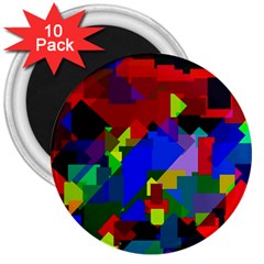 Pattern 3  Button Magnet (10 Pack) by Siebenhuehner