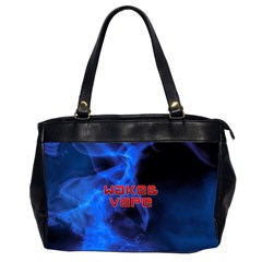 Wake&vape Blue Smoke  Oversize Office Handbag (two Sides) by OCDesignss