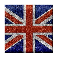 England Flag Grunge Style Print Ceramic Tile by dflcprints