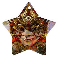 Star Clown Star Ornament (two Sides) by icarusismartdesigns