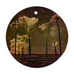 Fantasy Landscape Round Ornament Front