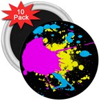 Splatter 3  Button Magnet (10 pack)