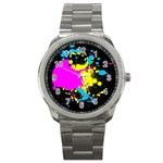 Splatter Sport Metal Watch