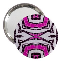 Pink Black Zebra  3  Handbag Mirror by OCDesignss