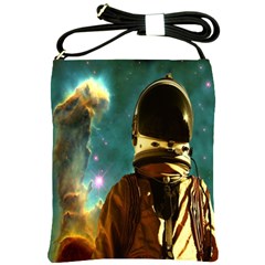 Lost In The Starmaker Shoulder Sling Bag by icarusismartdesigns